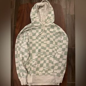 Green Checkered Hoodie